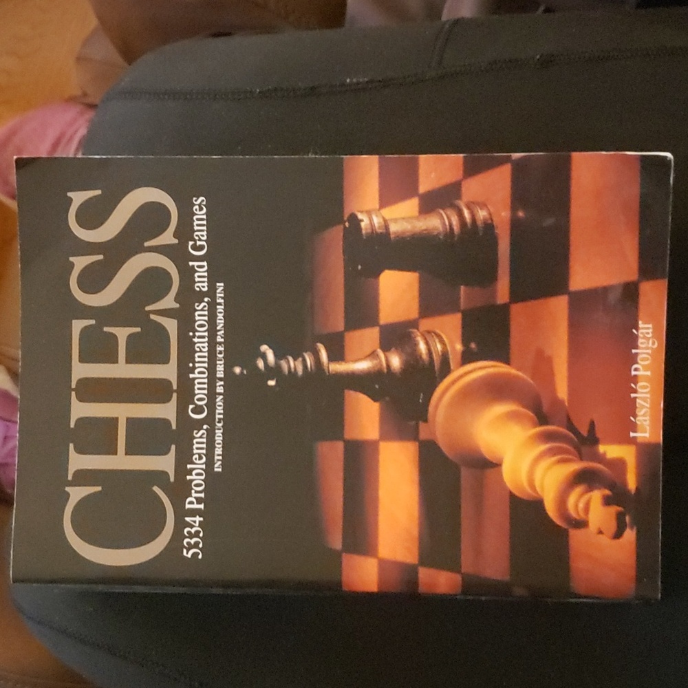 CHESS Laszlo Polgar 5334 Problems Combinations Games Paperback Book Vintage 1994